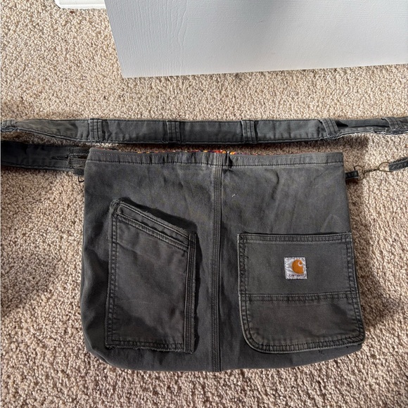 Carhartt Handbags - Upcycled Carhartt jeans  Olive green  Crossbody Bag, either side can be used